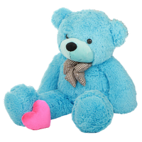 a cuddly blue teddy